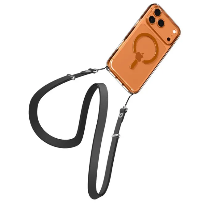 ETUI SPIGEN IPHONE 17 PRO MAX ULTRA HYBRID MAG MAGSAFE CLEAR/ORANGE