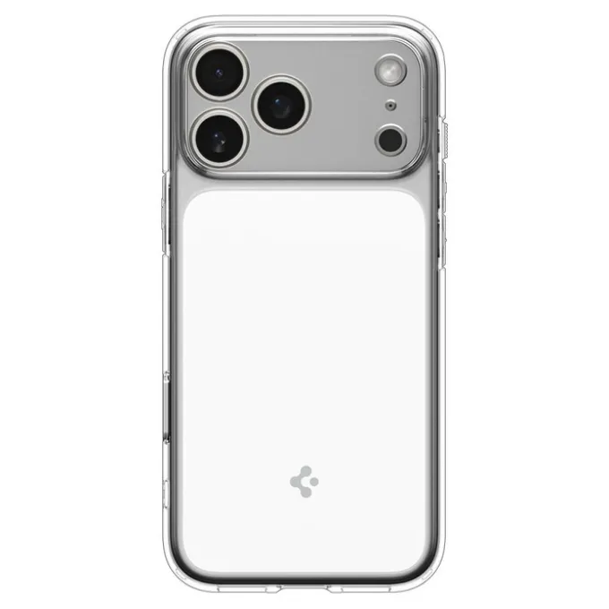 ETUI SPIGEN IPHONE 17 PRO MAX ULTRA HYBRID ”T” MAG MAGSAFE CLEAR/WHITE