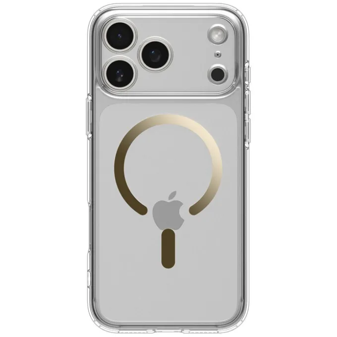 ETUI SPIGEN IPHONE 17 PRO MAX ULTRA HYBRID MAG MAGSAFE CLEAR/GOLD