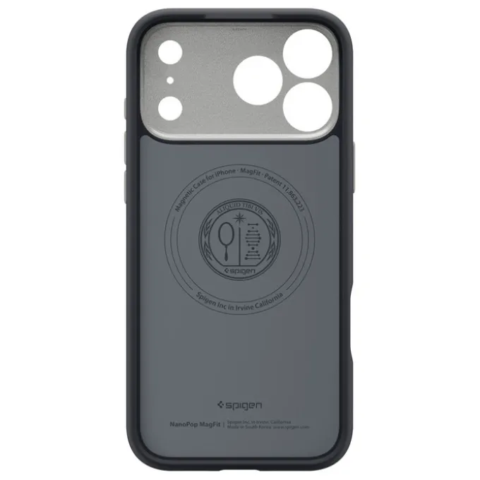 ETUI SPIGEN IPHONE 17 PRO NANO POP MAG MAGSAFE BLACK SESAME