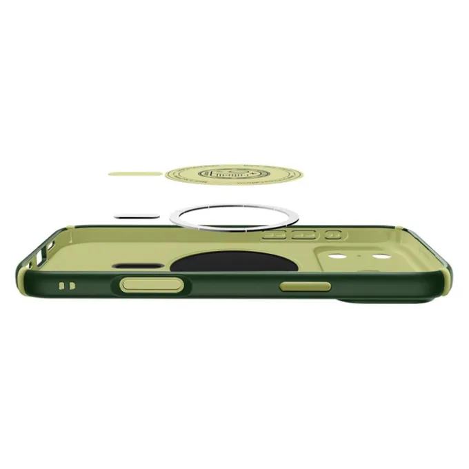 ETUI SPIGEN IPHONE 17 PRO NANO POP HYBRID MAG MAGSAFE AVO GREEN