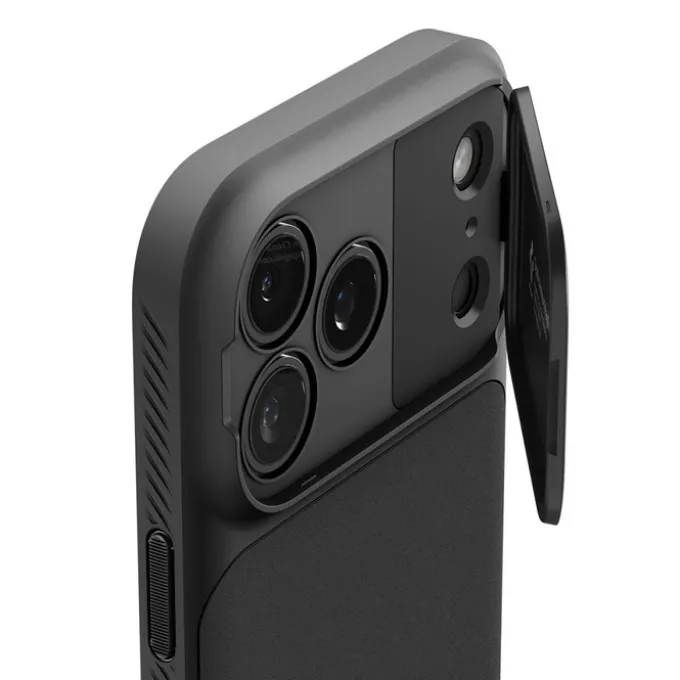 ETUI SPIGEN IPHONE 17 PRO OPTIK ARMOR MAG MAGSAFE CZARNE
