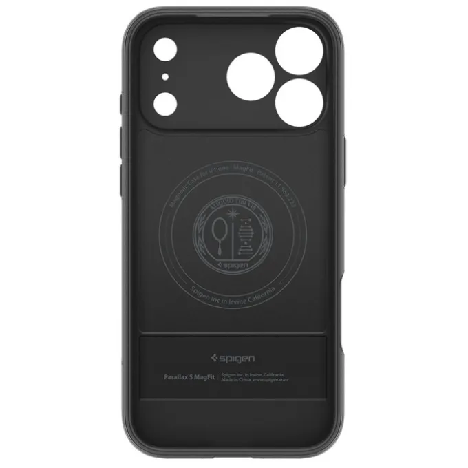 ETUI SPIGEN IPHONE 17 PRO PARALLAX ”S” MAG MAGSAFE MATTE BLACK