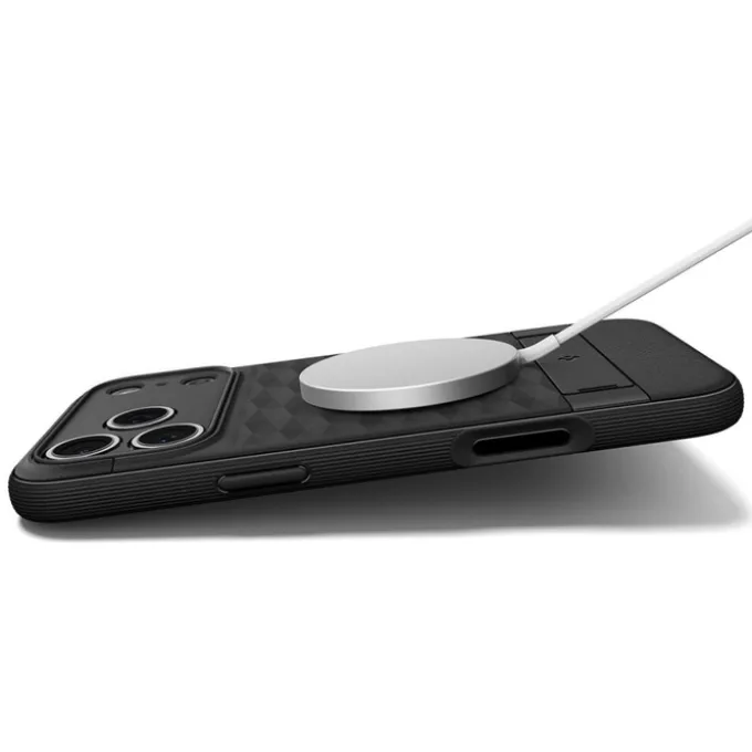 ETUI SPIGEN IPHONE 17 PRO PARALLAX ”S” MAG MAGSAFE MATTE BLACK