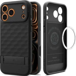 ETUI SPIGEN IPHONE 17 PRO PARALLAX ”S” MAG MAGSAFE MATTE BLACK