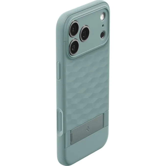 ETUI SPIGEN IPHONE 17 PRO PARALLAX ”S” MAG MAGSAFE SAGE GREEN