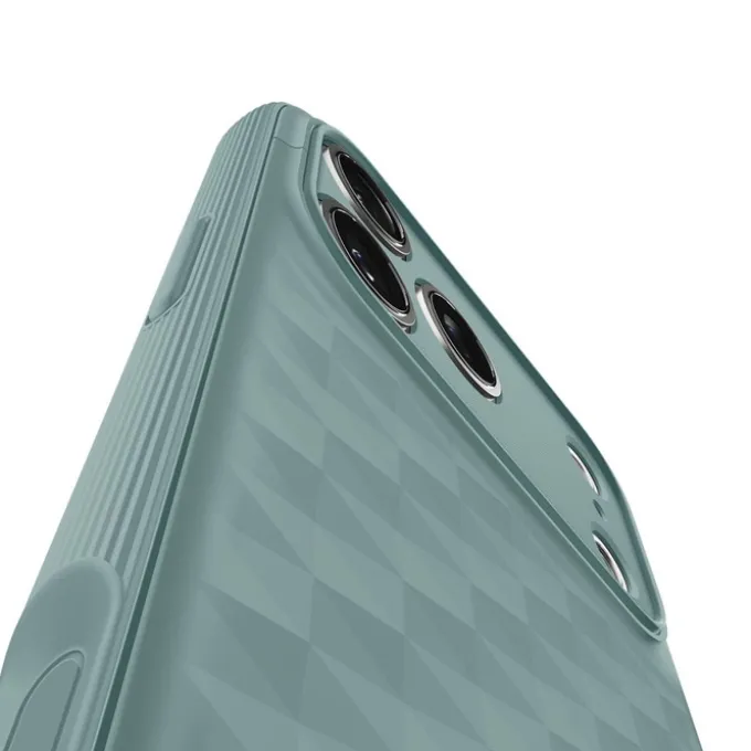 ETUI SPIGEN IPHONE 17 PRO PARALLAX ”S” MAG MAGSAFE SAGE GREEN