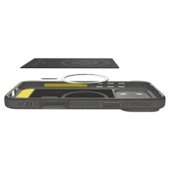 ETUI SPIGEN IPHONE 17 PRO RUGGED ARMOR MAG MAGSAFE GREY