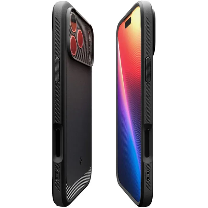 ETUI SPIGEN IPHONE 17 PRO RUGGED ARMOR MAG MAGSAFE MATTE BLACK