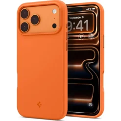 ETUI SPIGEN IPHONE 17 PRO SILICONE FIT MAG MAGSAFE COSMIC ORANGE
