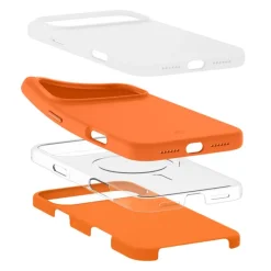 ETUI SPIGEN IPHONE 17 PRO SILICONE FIT MAG MAGSAFE COSMIC ORANGE