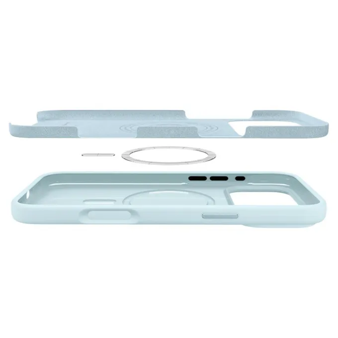ETUI SPIGEN IPHONE 17 PRO SILICONE FIT MAG MAGSAFE MUTE BLUE
