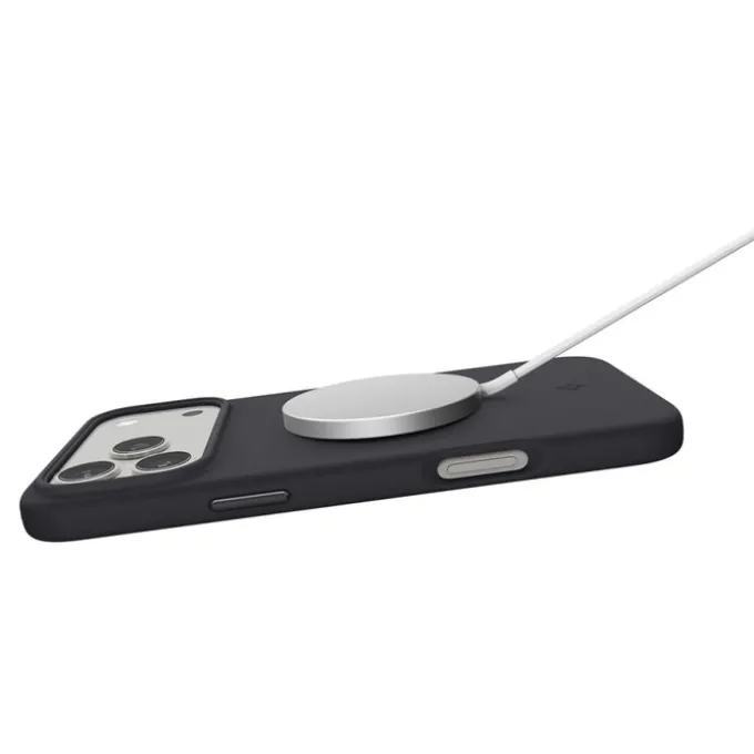 ETUI SPIGEN IPHONE 17 PRO SILICONE FIT MAG MAGSAFE BLACK