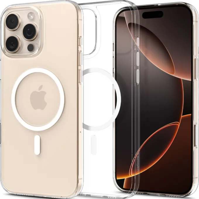 ETUI SPIGEN IPHONE 16 PRO THIN FIT MAG MAGSAFE PRZEZROCZYSTE/BIAŁE