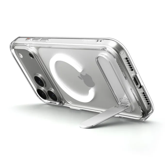 ETUI SPIGEN IPHONE 17 PRO ULTRA HYBRID ”S” MAG MAGSAFE CLEAR/WHITE