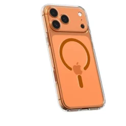 ETUI SPIGEN IPHONE 17 PRO ULTRA HYBRID MAG MAGSAFE CLEAR/ORANGE