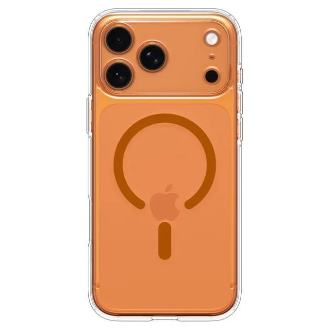 ETUI SPIGEN IPHONE 17 PRO ULTRA HYBRID MAG MAGSAFE CLEAR/ORANGE