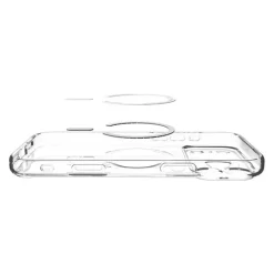 ETUI SPIGEN IPHONE 17 PRO ULTRA HYBRID MAG MAGSAFE CLEAR/GRAPHITE