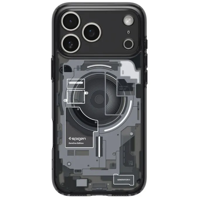 ETUI SPIGEN IPHONE 17 PRO ULTRA HYBRID MAG MAGSAFE ZERO ONE BLACK