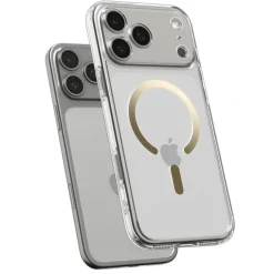 ETUI SPIGEN IPHONE 17 PRO ULTRA HYBRID MAG MAGSAFE CLEAR/GOLD