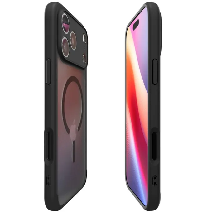 ETUI SPIGEN IPHONE 17 PRO ULTRA HYBRID MAG MAGSAFE FROST BLACK