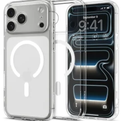 ETUI SPIGEN IPHONE 17 PRO ULTRA HYBRID MAG MAGSAFE FROST WHITE