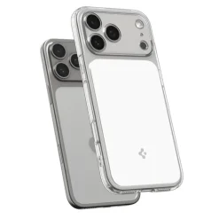 ETUI SPIGEN IPHONE 17 PRO ULTRA HYBRID ”T” MAG MAGSAFE CLEAR/WHITE