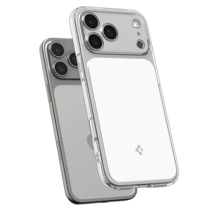 ETUI SPIGEN IPHONE 17 PRO ULTRA HYBRID ”T” MAG MAGSAFE CLEAR/WHITE