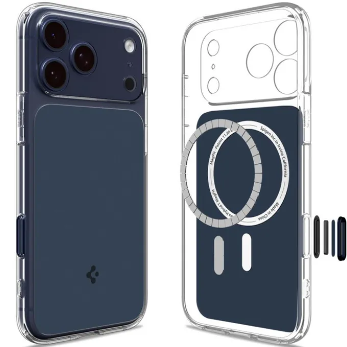 ETUI SPIGEN IPHONE 17 PRO ULTRA HYBRID ”T” MAG MAGSAFE MATTE BLUE