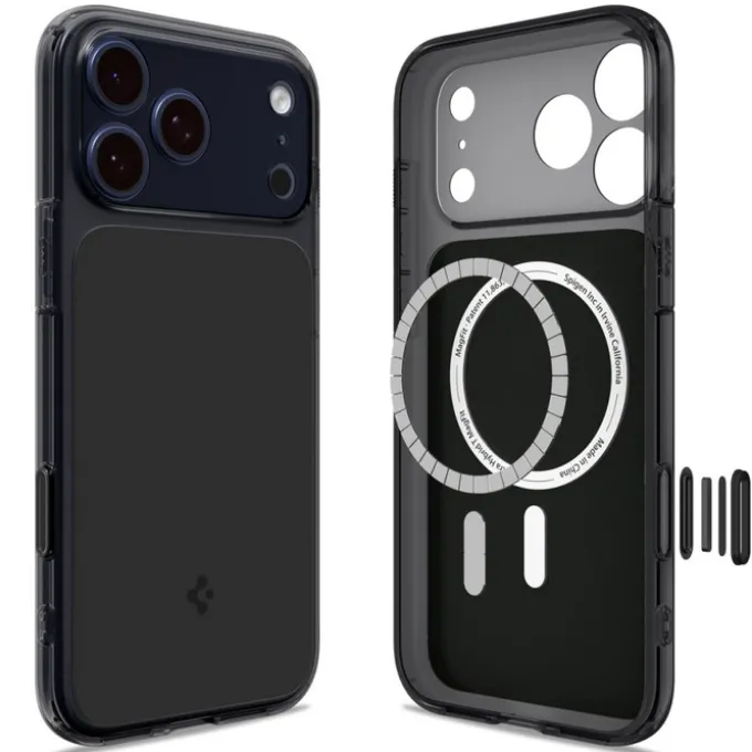 ETUI SPIGEN IPHONE 17 PRO ULTRA HYBRID ”T” MAG MAGSAFE MATTE BLACK