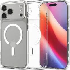 ETUI SPIGEN IPHONE 17 PRO ULTRA HYBRID MAG MAGSAFE CLEAR/WHITE