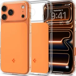 ETUI SPIGEN IPHONE 17 PRO ULTRA HYBRID ”T” MAG MAGSAFE GLOSSY ORANGE