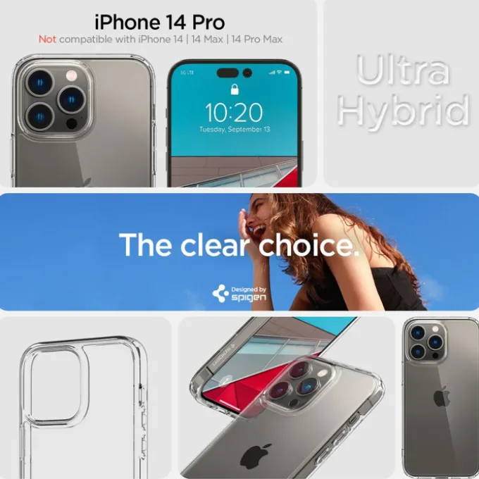 Etui SPIGEN iPhone 14 Pro Ultra Hybrid Crystal Clear Case