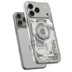 ETUI SPIGEN IPHONE 17 PRO ULTRA HYBRID MAG MAGSAFE ZERO ONE NATURAL TITANIUM