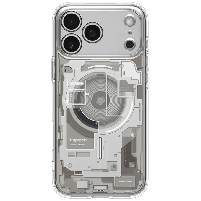ETUI SPIGEN IPHONE 17 PRO ULTRA HYBRID MAG MAGSAFE ZERO ONE NATURAL TITANIUM