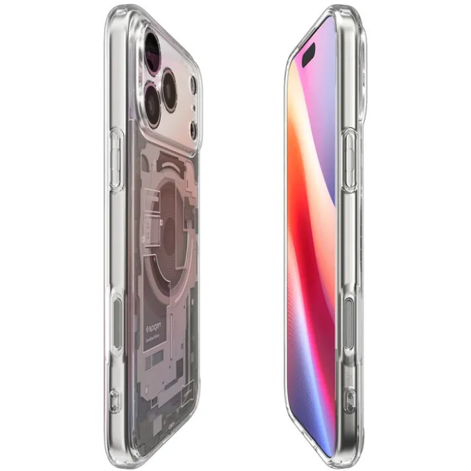 ETUI SPIGEN IPHONE 17 PRO ULTRA HYBRID MAG MAGSAFE ZERO ONE NATURAL TITANIUM