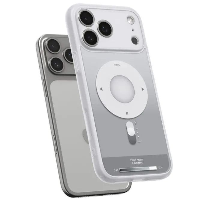 ETUI SPIGEN IPHONE 17 PRO ULTRA HYBRID MAG MAGSAFE CLASSIC SILVER