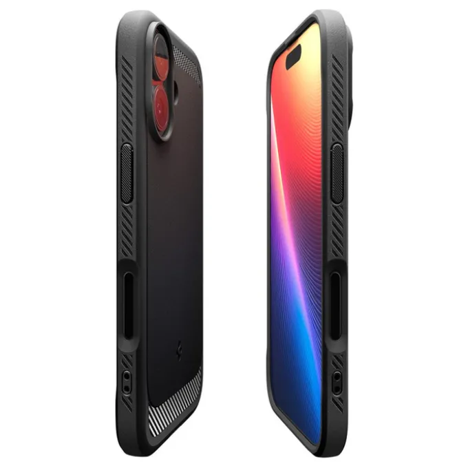 ETUI SPIGEN IPHONE 17 RUGGED ARMOR MAG MAGSAFE MATTE BLACK