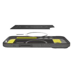 ETUI SPIGEN IPHONE 17 RUGGED ARMOR MAG MAGSAFE GREY