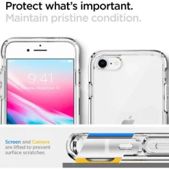 Etui SPIGEN iPhone SE 2022 2020 7 8 Ultra Hybrid Przezroczyste Clear Przezroczysty Case