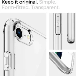 Etui SPIGEN iPhone SE 2022 2020 7 8 Ultra Hybrid Przezroczyste Clear Przezroczysty Case