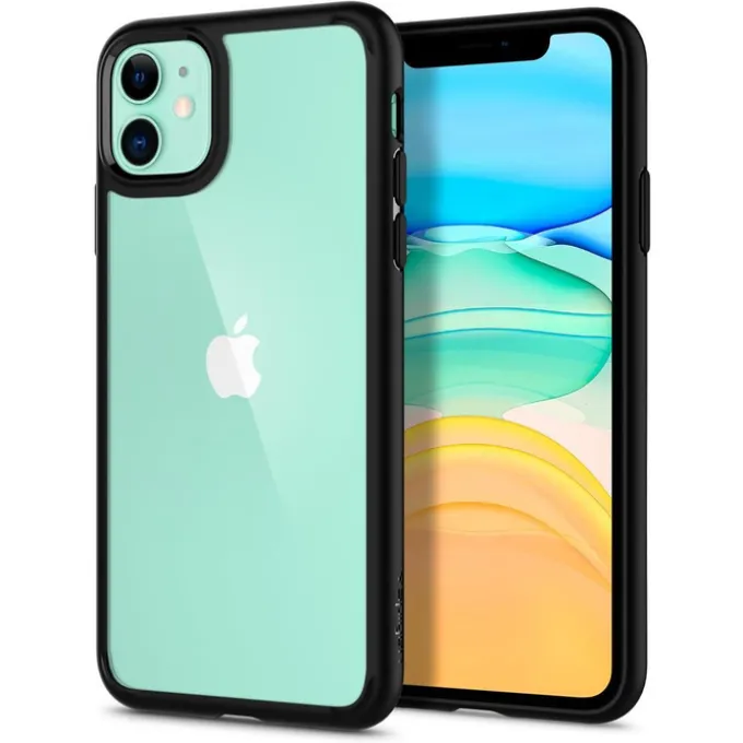 Etui SPIGEN iPhone 11 Ultra Hybrid Czarne Black Case Apple