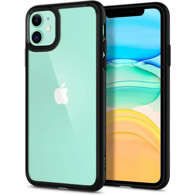 Etui SPIGEN iPhone 11 Ultra Hybrid Czarne Black Case Apple