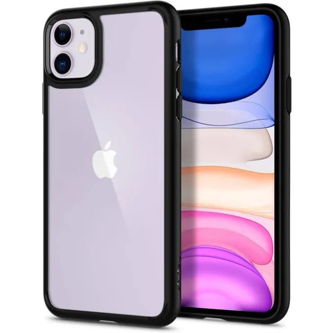 Etui SPIGEN iPhone 11 Ultra Hybrid Czarne Black Case Apple