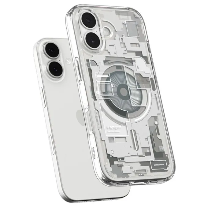 ETUI SPIGEN IPHONE 17 ULTRA HYBRID MAG MAGSAFE ZERO ONE NATURAL TITANIUM