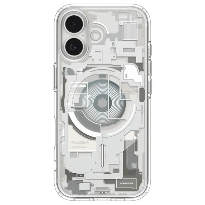 ETUI SPIGEN IPHONE 17 ULTRA HYBRID MAG MAGSAFE ZERO ONE NATURAL TITANIUM