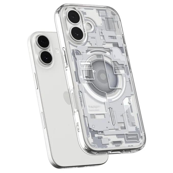 ETUI SPIGEN IPHONE 17 ULTRA HYBRID MAG MAGSAFE ZERO ONE WHITE