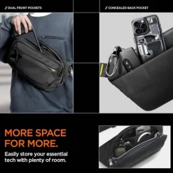 ETUI SPIGEN KD410 SLING BAG KLASDEN BLACK