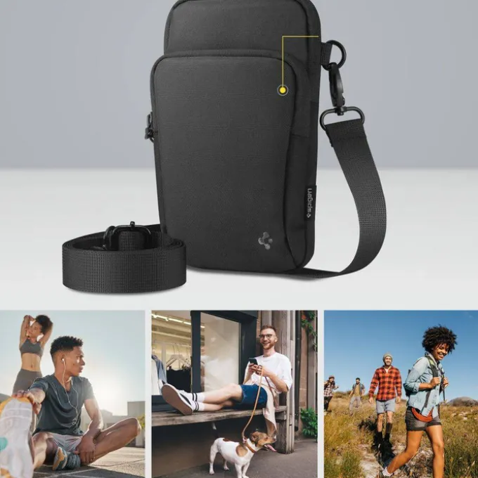 ETUI SPIGEN KD400 UNIVERSAL CROSS BAG KLASDEN BLACK