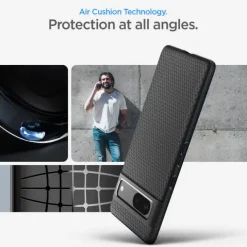 ETUI SPIGEN LIQUID AIR GOOGLE PIXEL 7 ETUI MATTE BLACK